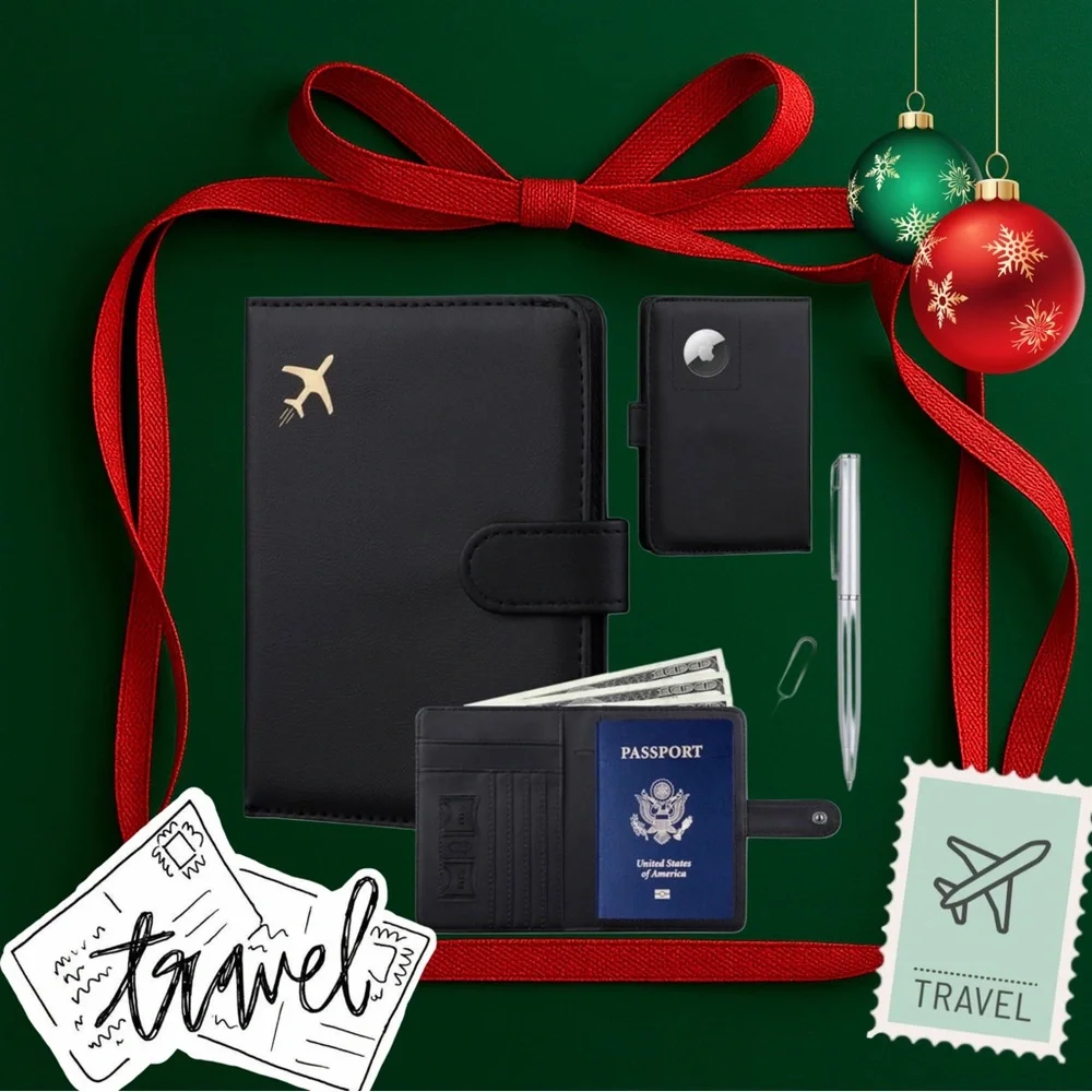 BRAND NEW GOAUS Passport Holder for Travel with Airtag Card Slots